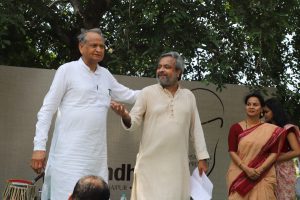 Former Chief Minister of Rajasthan Mr. Ashok Gehlot at the inauguration of The Gandhi Utsav, 2019